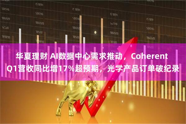 华夏理财 AI数据中心需求推动，Coherent Q1营收同比增17%超预期，光学产品订单破纪录