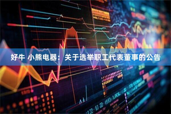 好牛 小熊电器：关于选举职工代表董事的公告
